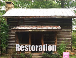 Historic Log Cabin Restoration  Council, North Carolina