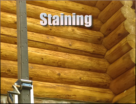  Council, North Carolina Log Home Staining